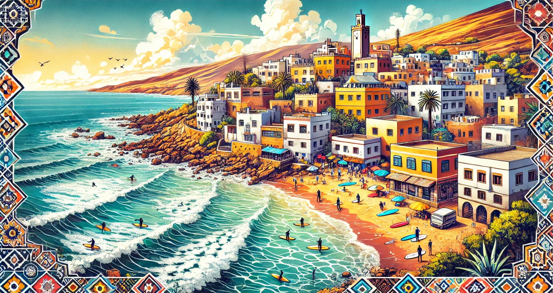 Taghazout coast view